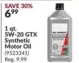 Princess Auto 1 qt. 5W-20 GTX Synthetic Motor Oil offer