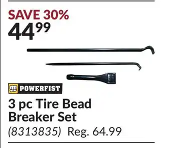 Princess Auto 3 pc Tire Bead Breaker Set offer