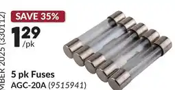 Princess Auto 5 pk Fuses offer
