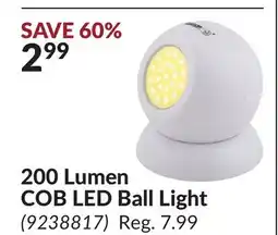 Princess Auto 200 Lumen COB LED Ball Light offer