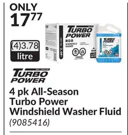 Princess Auto 4 pk All-Season Turbo Power Windshield Washer Fluid offer