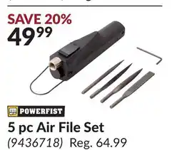 Princess Auto 5 pc Air File Set offer