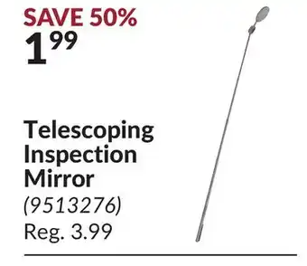 Princess Auto Telescoping Inspection Mirror offer