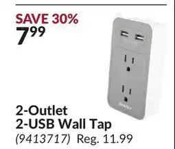 Princess Auto 2-Outlet 2-USB Wall Tap offer