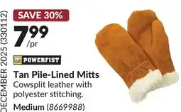 Princess Auto Tan Pile-Lined Mitts offer