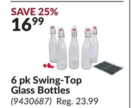 Princess Auto 6 pk Swing-Top Glass Bottles offer