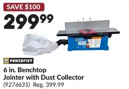 Princess Auto 6 in. Benchtop Jointer with Dust Collector offer