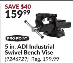 Princess Auto 5 in. ADI Industrial Swivel Bench Vise offer