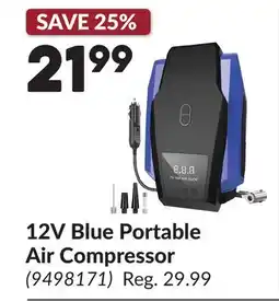 Princess Auto 12V Blue Portable Air Compressor offer