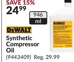 Princess Auto Synthetic Compressor Oil offer