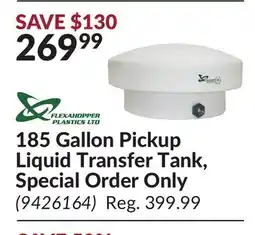 Princess Auto 185 Gallon Pickup Liquid Transfer Tank offer