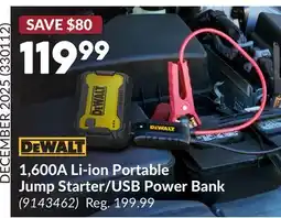 Princess Auto 1, 600A Li-ion Portable Jump Starter/USB Power Bank offer