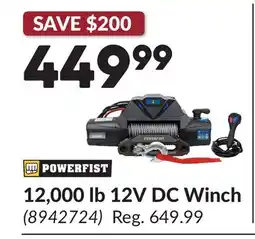 Princess Auto 12,000 lb 12V DC Winch offer