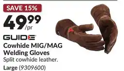 Princess Auto Cowhide MIG/MAG Welding Gloves offer
