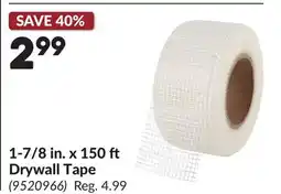 Princess Auto 1-7/8 in. x 150 ft Drywall Tape offer