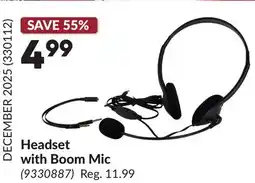 Princess Auto Headset with Boom Mic offer