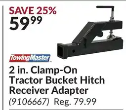 Princess Auto 2 in. Clamp-On Tractor Bucket Hitch Receiver Adapter offer