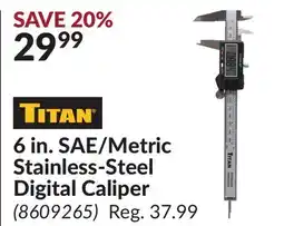 Princess Auto 6 in. SAE/Metric Stainless-Steel Digital Caliper offer