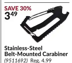 Princess Auto Stainless-Steel Belt-Mounted Carabiner offer