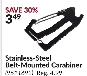Princess Auto Stainless-Steel Belt-Mounted Carabiner offer