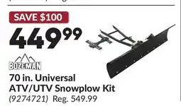 Princess Auto 70 in. Universal ATV/UTV Snowplow Kit offer