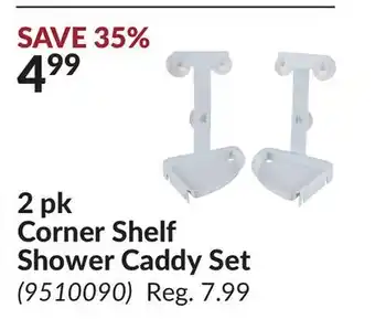 Princess Auto 2 pk Corner Shelf Shower Caddy Set offer
