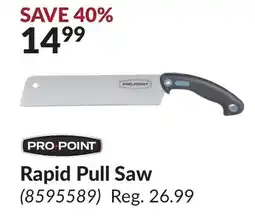 Princess Auto Rapid Pull Saw offer