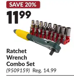 Princess Auto Ratchet Wrench Combo Set offer