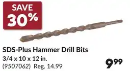 Princess Auto SDS-Plus Hammer Drill Bits offer