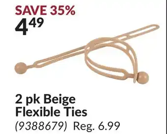 Princess Auto 2 pk Beige Flexible Ties offer
