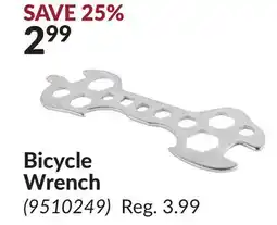 Princess Auto Bicycle Wrench offer