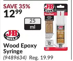 Princess Auto Wood Epoxy Syringe offer
