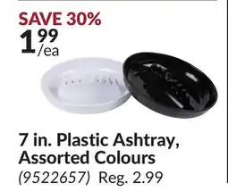 Princess Auto 7 in. Plastic Ashtray, Assorted Colours offer