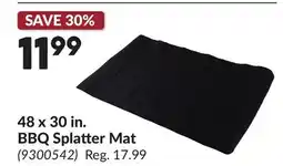 Princess Auto 48 x 30 in. BBQ Splatter Mat offer