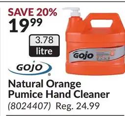 Princess Auto Natural Orange Pumice Hand Cleaner offer