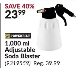 Princess Auto 1,000 ml Adjustable Soda Blaster offer