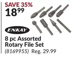 Princess Auto 8 pc Assorted Rotary File Set offer