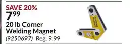 Princess Auto 20 lb Corner Welding Magnet offer