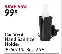 Princess Auto Car Vent Hand Sanitizer Holder offer