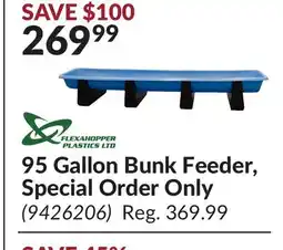 Princess Auto 95 Gallon Bunk Feeder offer