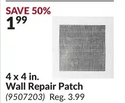 Princess Auto 4 x 4 in. Wall Repair Patch offer