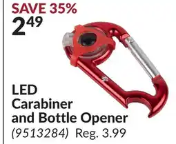 Princess Auto LED Carabiner and Bottle Opener offer