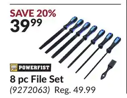 Princess Auto 8 pc File Set offer