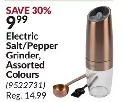 Princess Auto Electric Salt/Pepper Grinder, Assorted Colours offer