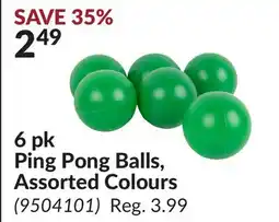 Princess Auto 6 pk Ping Pong Balls offer