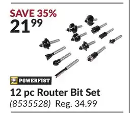 Princess Auto 12 pc Router Bit Set offer