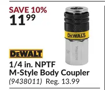 Princess Auto 1/4 in. NPTF M-Style Body Coupler offer