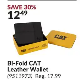 Princess Auto Bi-Fold CAT Leather Wallet offer