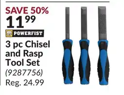 Princess Auto 3 pc Chisel and Rasp Tool Set offer