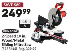 Princess Auto 2-Speed 10 in. Wood/Metal Sliding Mitre Saw offer
